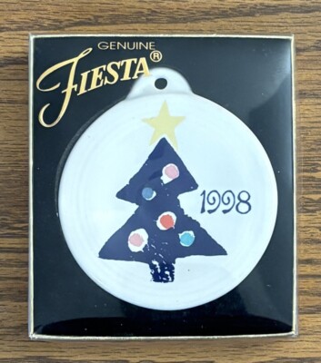 Fiesta 1998 Christmas Tree Ornament w/Box Made By HLC For May Company Exclusive