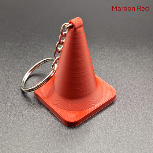 Cute Traffic Cone Keychain – Safety Construction Roadwork Keyring – 30 Colors - Picture 6 of 10