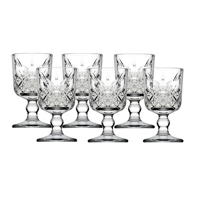 Schnapsgläser auf Fuß 6er Set Shotgläser Stamper Wodka Likör Schnapsglas  60 ml 