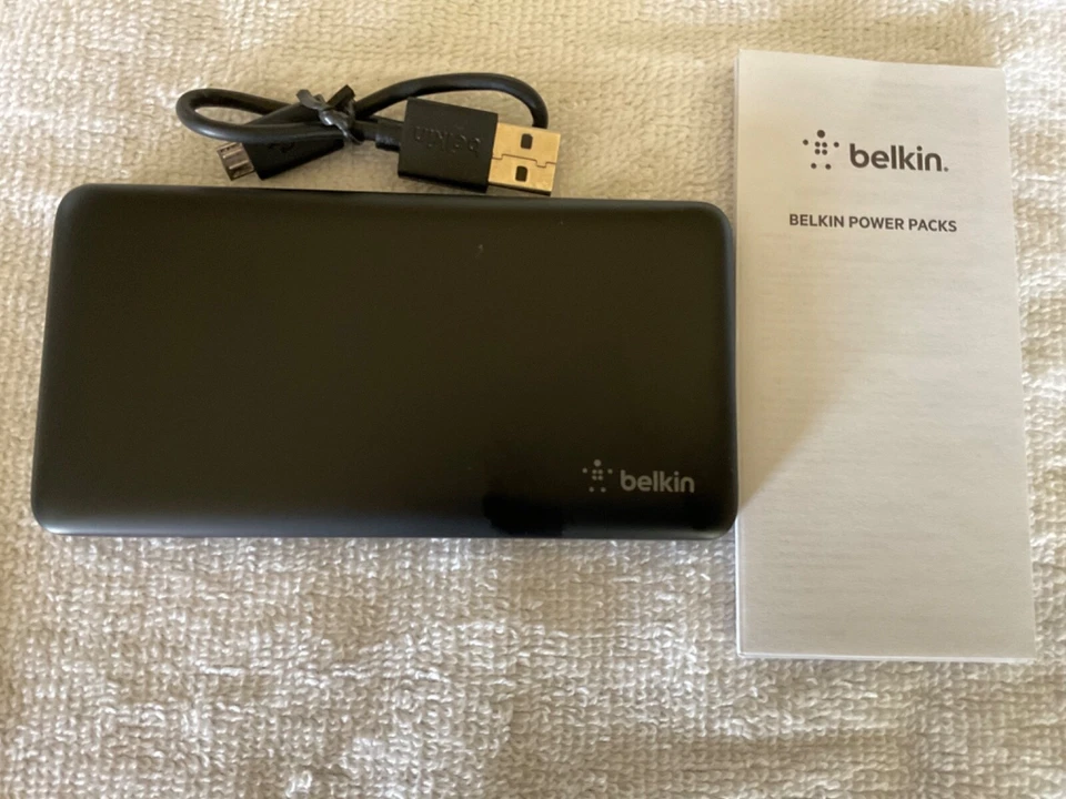 Banco de alimentación portátil Belkin Pocket Power 5000 mAh negro 5K nuevo en caja Foto 3 de 3