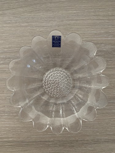 Dartington Crystal Early 1980’s Sunflower Crystal Bowl Vintage wedding gift idea - Picture 2 of 3