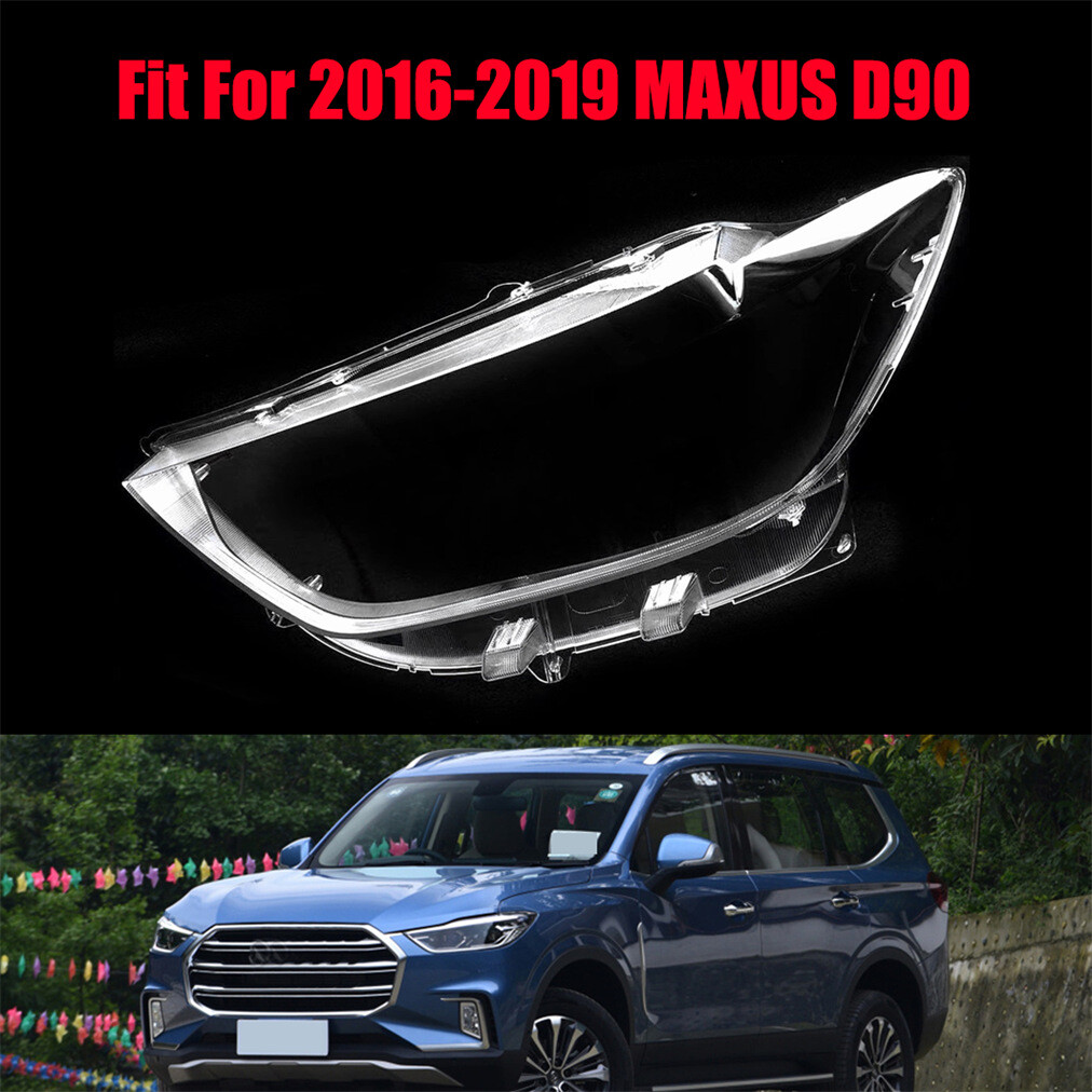 Fit For 2016-2019 MAXUS D90 Headlight Headlamp Clear Lens Left Cover 1Pcs