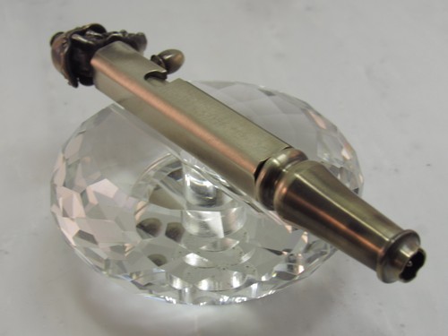HEAVY 112G SELF DEFENSE BOLT ACTION SOLID BRASS COPPER HELMET TACTICAL PEN - Foto 3 di 10