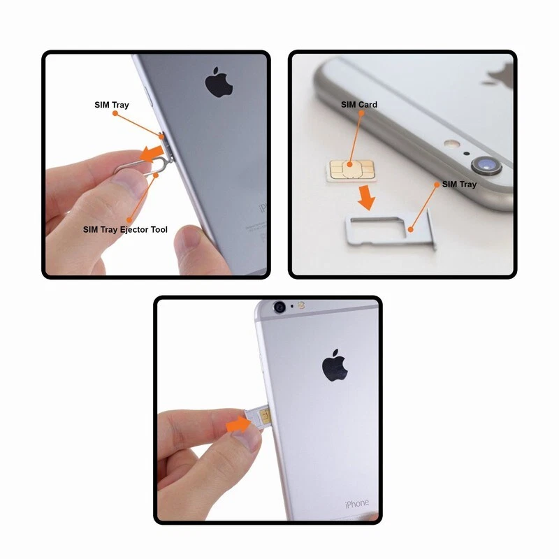 🔥 4x SIM CARD EJECT EJECTOR PIN REMOVAL OPEN TOOL KEY APPLE IPHONE IPAD SAMSUNG - Image 2 of 3