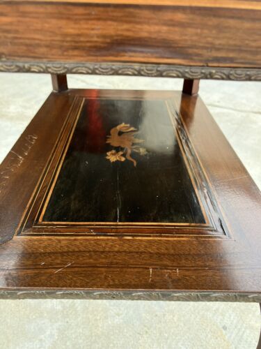Tavolino Intarsiato Epoca Napoleone III - Foto 3 di 10