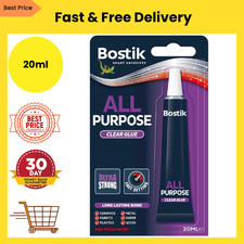BOSTIK All Purpose Clear Adhesive Quick Drying Extra Strong Glue - 20ml