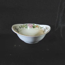 51) VTG Porcelain Hand Painted Open Salt Cellar w/Floral Decoration -Nippon
