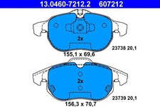 Bremsbeläge 13.0460-7212.2 ATE für OPEL SAAB FIAT
