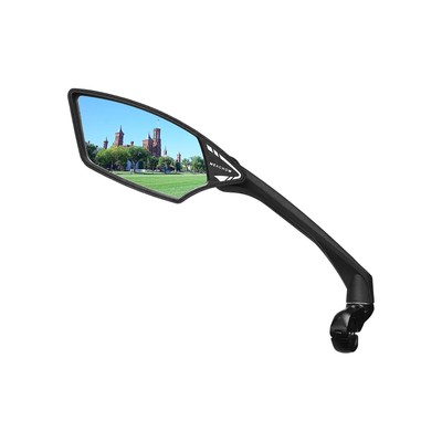 MEACHOW New Scratch Resistant Glass LensHandlebar Bike Mirror Rotatable Safe Rea