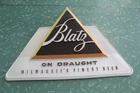 Vintage Plastic Blatz Beer Sign