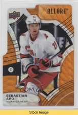2021-22 Upper Deck Allure Orange Slice Sebastian Aho #11 READ 7yx