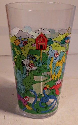 2024 McDonalds Ty Beanie Baby Collectors Cup Happy Meal Plastic Used Promo Drink - Picture 2 of 23