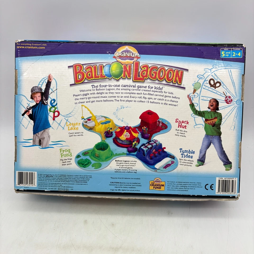 Balão de crânio Lagoon diversão familiar jogo de carnaval funciona completo 2004 crianças - Imagem 2 de 4