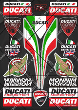 DUCATI MONSTER CORSE Motorrad Aufkleber Sticker Tank Verkleidung Badge HELM