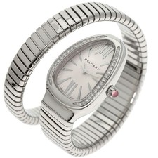 BVLGARI Serpenti Tubogas Lunetta Diamante Orologi SP35S Acciaio Inox/Acciaio Inox...
