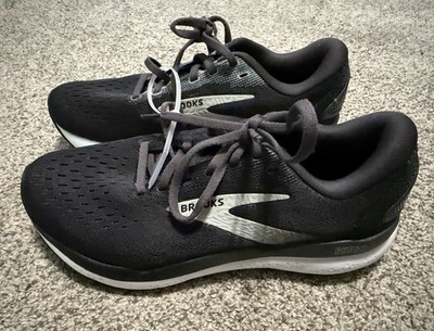 Brooks Ghost 16 - Black/ Grey/ White - Women s Running Shoes Size 8.5 D Wide