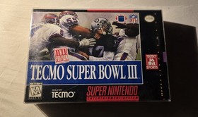 TECMO SUPER BOWL III [ 1995 SNES - CIB - MINT]