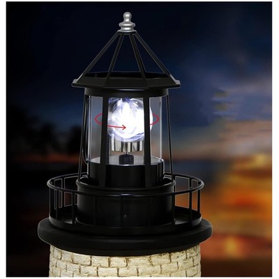 360 Degree Lighthouse Statue Light - Outdoor Garden Decor