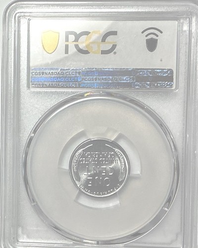 1943 D Lincoln Steel Cent PCGS MS67+CAC Brilliant Luster Gorgeous coin. - Picture 2 of 3
