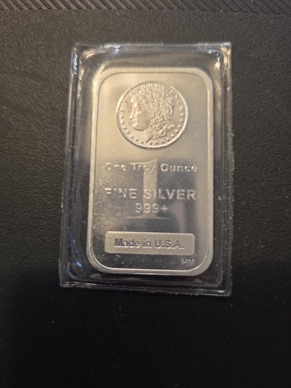 1 troy oz.999 fine silver bar usa