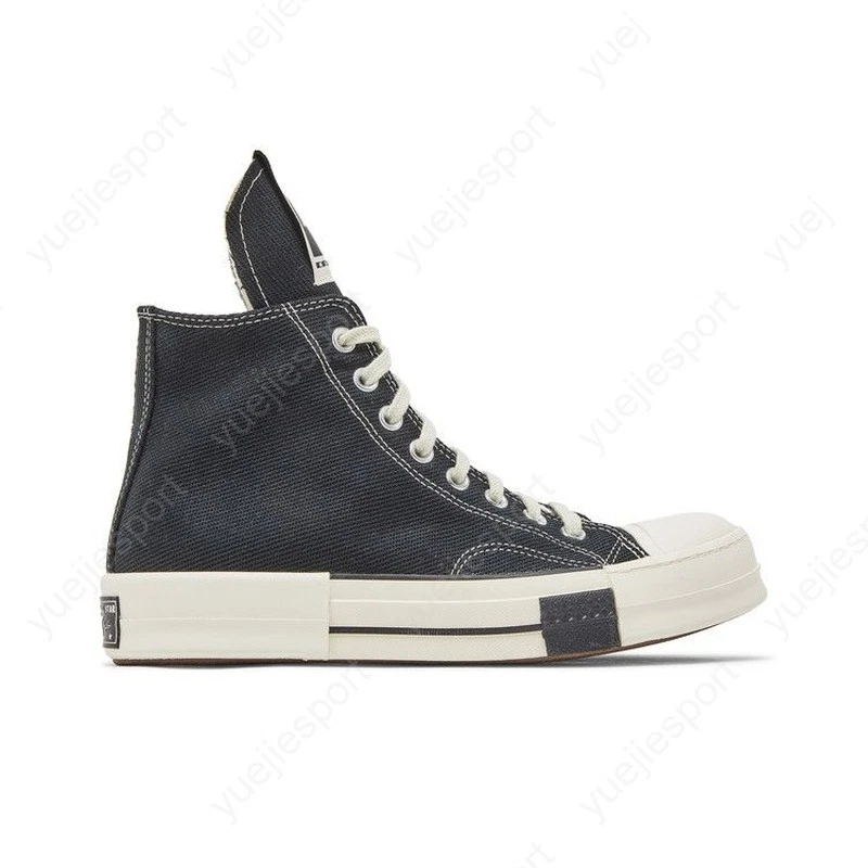 Converse Rick Owens x DRKSHDW DRKSTAR Chuck 70 High Black for Sale