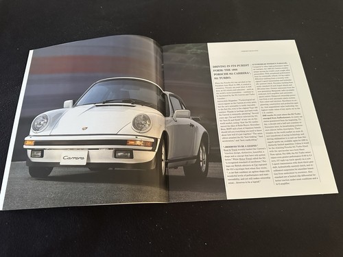 Porsche 911 Carrera 1989 raro edición 25 aniversario catálogo folleto de ventas paquete - Imagen 9 de 19