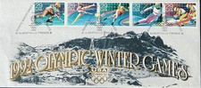USPS Official Souvenir 1992 Olympic Winter Games Albertville France 2611-15 #10