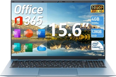 New Naclud S15 Laptop 15.6'' Intel Celeron N5095A 36GB RAM 1TB+128GB SSD Win 11