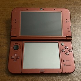 "New" Nintendo 3DS XL TOP IPS - Red Console 4GB W/ Charger Tested Works