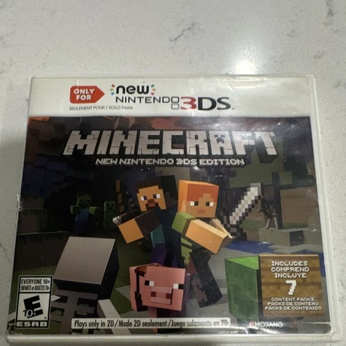 Mojang Minecraft New Nintendo 3DS Edition Content Packs, Case & Cartridge