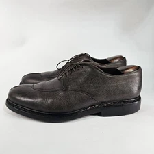 Chaussure Heschung Catalpa Dress Shoes Mens 11.5 Derby Split Toe Gray Pebbled