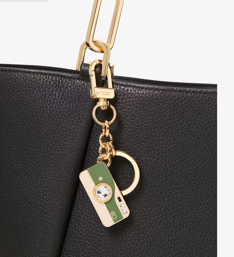 Kate Spade New York Picture This 3D Metal Camera Key Fob Bag Charm