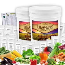Heaven’s Harvest “10 Year Garden” Survival Seed Bank Kit | Over 50k Non GMO H...