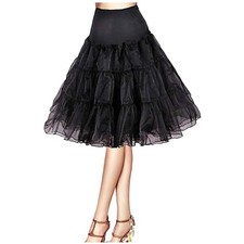Vintage Knee Length Petticoat with Tulle Layers