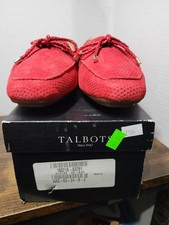 Talbots 10M Poppy Red Becca Novelty Tie Shoes