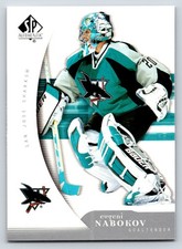 #83 Evgeni Nabokov, San Jose Sharks 2005-06 SP Authentic Base