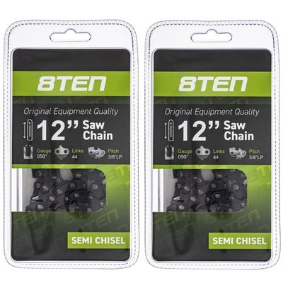 Chainsaw Chain 12 Inch .050 3/8 44DL for Stihl electric 021 017 018 200 2-Pack