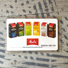 Melitta Telefonkarte Chipkarte 6 DM Deutschland K-Karte Cafe Mocca
