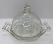 1960s Jeanette Baltimore Pear Dome Covered Relish Cheese Dish Vintage