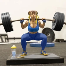 1:4 Street Fighter Premier Series Chun-Li Powerlifting Alpha Edition Statue PCS