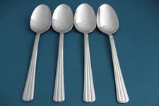 4 Place Oval Soup Spoons Cutipol ATHENA 18/10 Stainless Portugal 8"