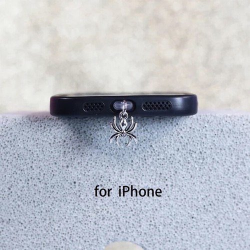 Phone Dust Plug Spider Pendant Decoration For IPhone Type-C Charging Interface - Photo 5 sur 10