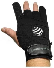 Bowling Glove Textured Left Handed Large Monster Grip Hook & Loop Closure