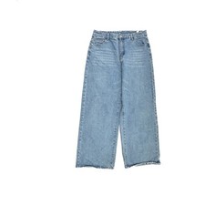 Shein Baggy Wide Leg Women's size 12 Medium Wash Blue Denim Jeans