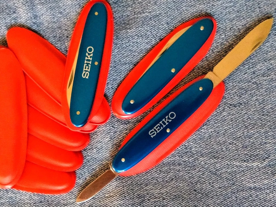 VTG Late 1970/Early 1980 Victorinox SEIKO Secretary BLUE Smooth Alox SAK NEW NOS - Image 2 of 4