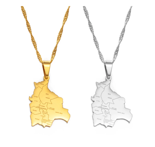 Gold Platinum Plated Necklace Bolivia 