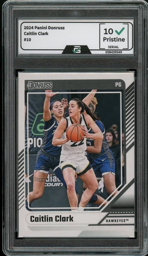 Caitlin Clark Rookie Card RC Graded 10 2024 Panini Donruss #10