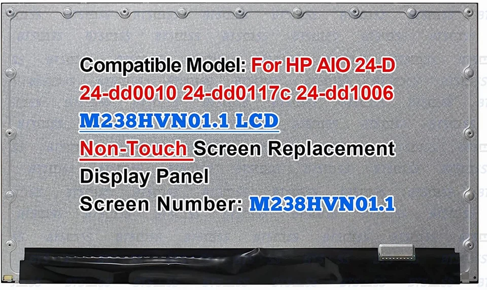 HP ALL-IN-ONE - 24-DD0010 M238HVN01.1 23.8" 19201080 LCDScreen display PNL 30PIN