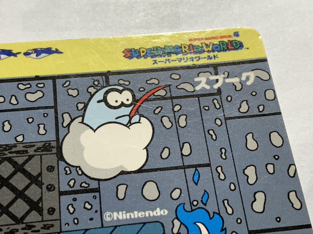Super Mario World Card Nintendo made in Japan Banpresto 1993 Super Mario World Card Nintendo made in Japan Banpresto 1993