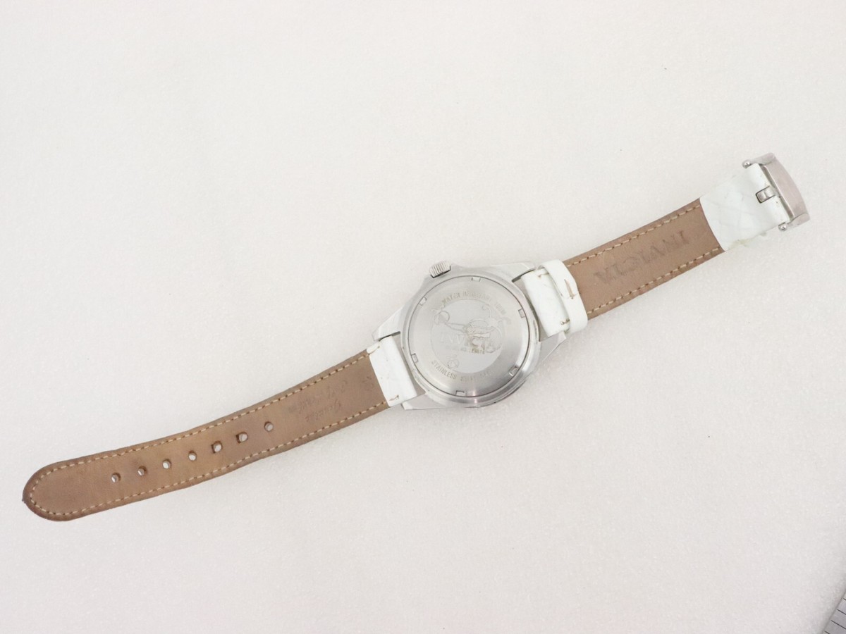 New - Invicta | White & Silver Ladybug Angel Leather-Strap Watch - Women Invicta Angel Women main image 2
